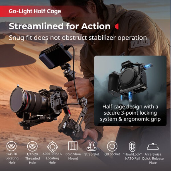 SmallRig "HawkLock" Quick Release Cage for Canon EOS R6 Mark III / R6 Mark II 5954