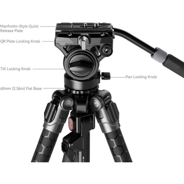 SmallRig x Potato Jet TRIBEX SE Hydraulic Aluminum Alloy Tripod Kit 5305 SmallRig x Potato Jet TRIBEX SE Hydraulic Aluminum Alloy Tripod Kit 5305