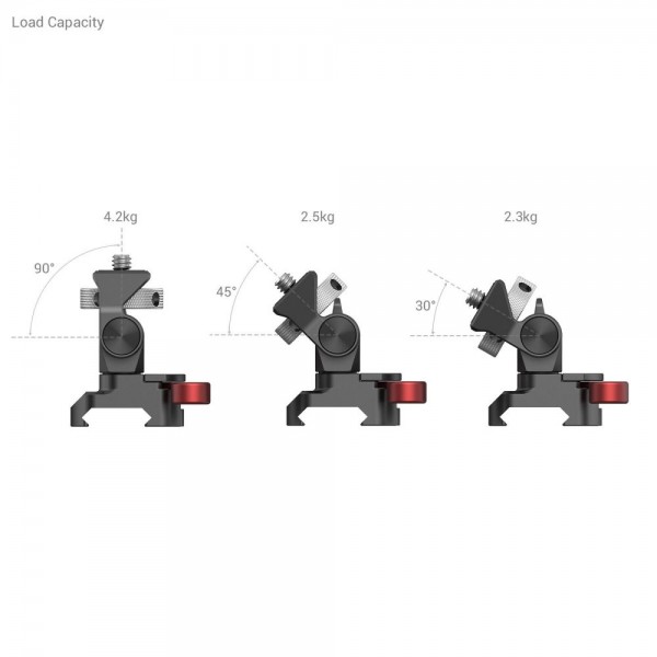 Swivel and Tilt Adjustable Monitor Mount with NATO Clamp Mount 2906B