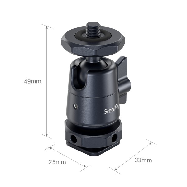 SmallRig Mini Ball-Head Mounting Support Kit with Removable Cold Shoe (2pcs) 2948B