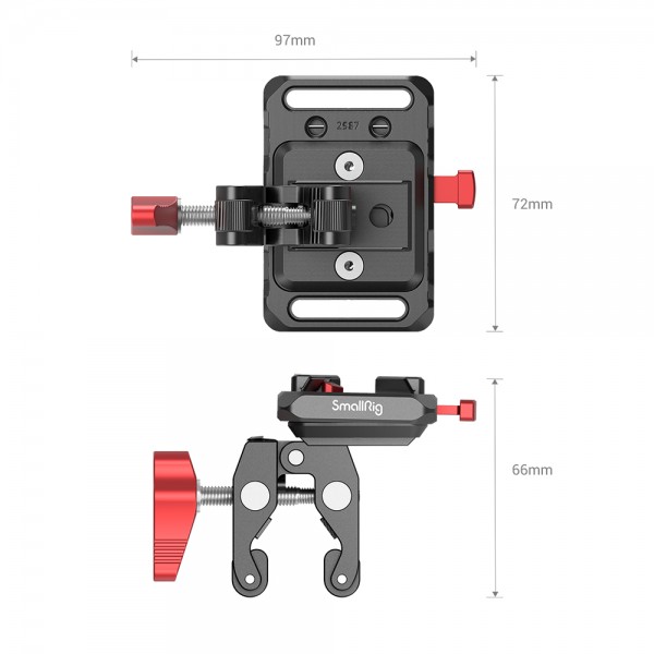 Mini V Mount Battery Plate with Crab-Shaped Clamp 2989