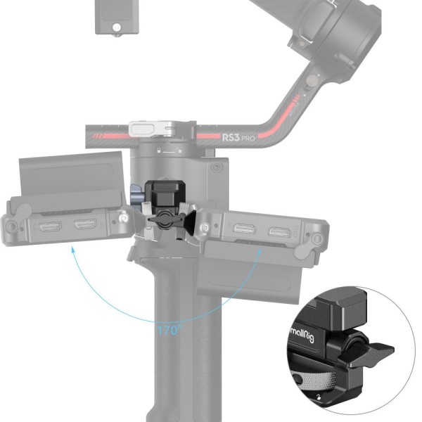 SmallRig Monitor Mounting Support with NATO Clamp for DJI Gimbal 3026B
