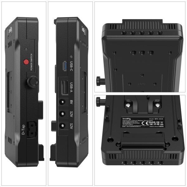 SmallRig Advanced V-Mount Battery Mount Plate with Adjustable Arm 3204B