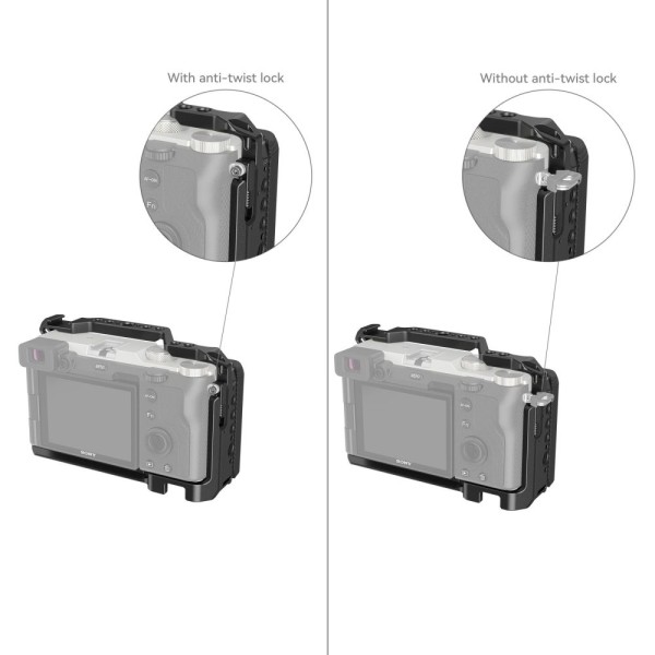 SmallRig Cage with Silicone Side Handle for Sony A7C Camera 3212B