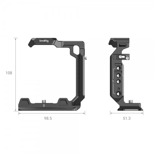 Camera Half Cage for Sony Alpha 7R V/Alpha 7 IV/Alpha 7S III/Alpha 1/Alpha 7R IV 3639