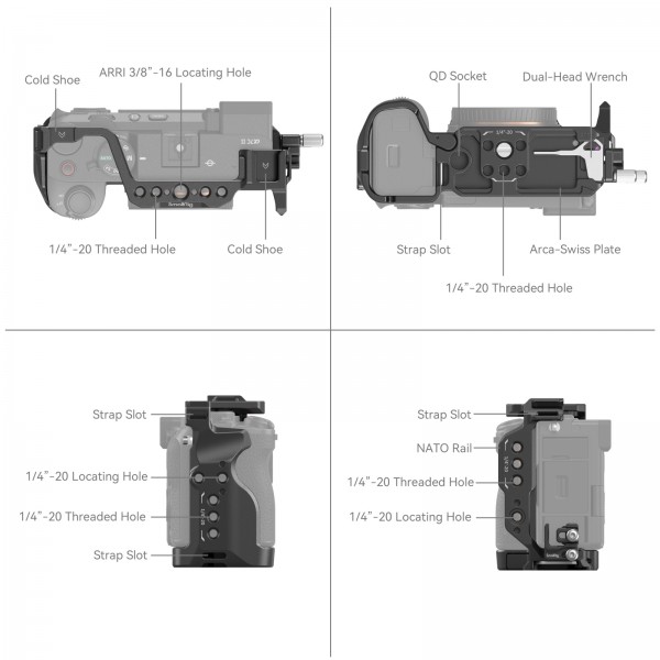 Cage Kit for Sony Alpha 7 C II / Alpha 7 CR 4422