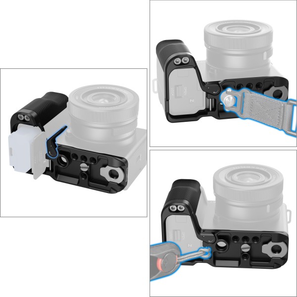 SmallRig L-Shape Mount Plate with Silicone Handle for Sony ZV-E10 II 4778 SmallRig L-Shape Mount Plate with Silicone Handle for Sony ZV-E10 II 4778