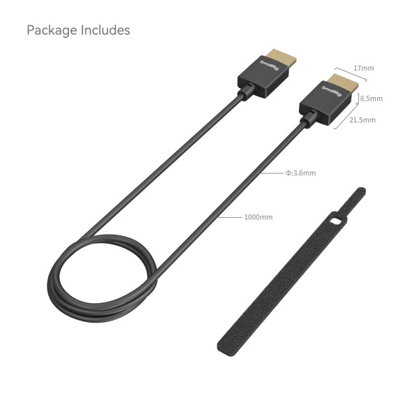 Ultra-Slim 4K HDMI Data Cable (A to A) (100cm) 4794