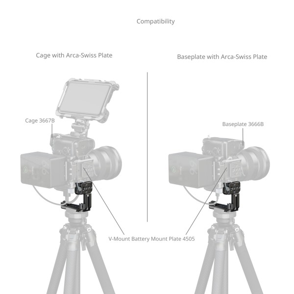 SmallRig Vertical Mount Plate for Cage with Arca-Type Plate 5594