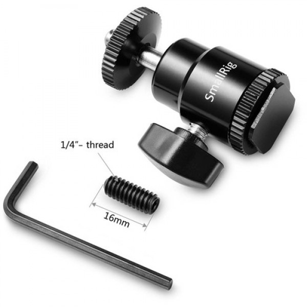 SmallRig Cold Shoe to 1/4" Threaded Adapter (...