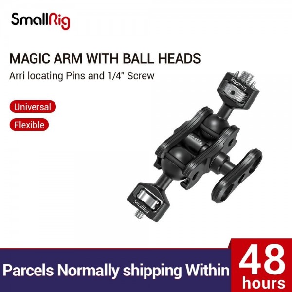 SmallRig Magic Arm with Double Ball Heads ( Arri locating Pins and 1/4" Screw ) 2115C