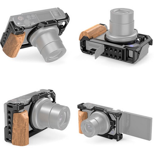 SmallRig Cage with Wooden Handgrip for Sony ZV1 Camera 2937