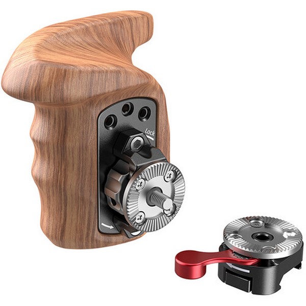 SmallRig Right Side Wooden Grip with NATO Mount 2117C